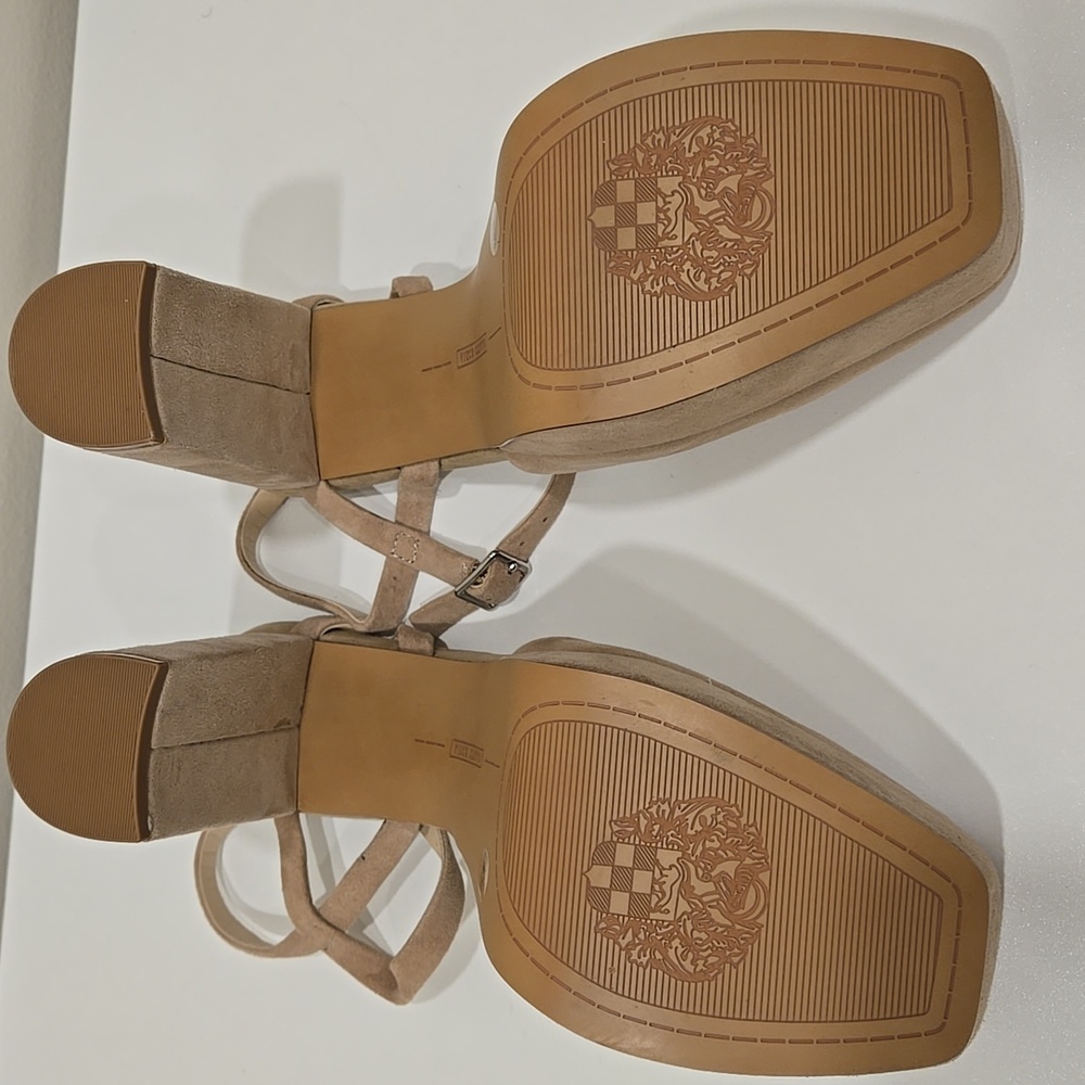 Vince Camuto Tan Suede Heels *NWOT* 4.63 Inch Heels - Picture 13 of 16